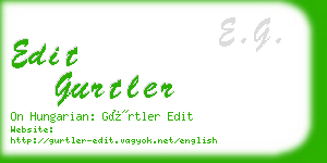 edit gurtler business card